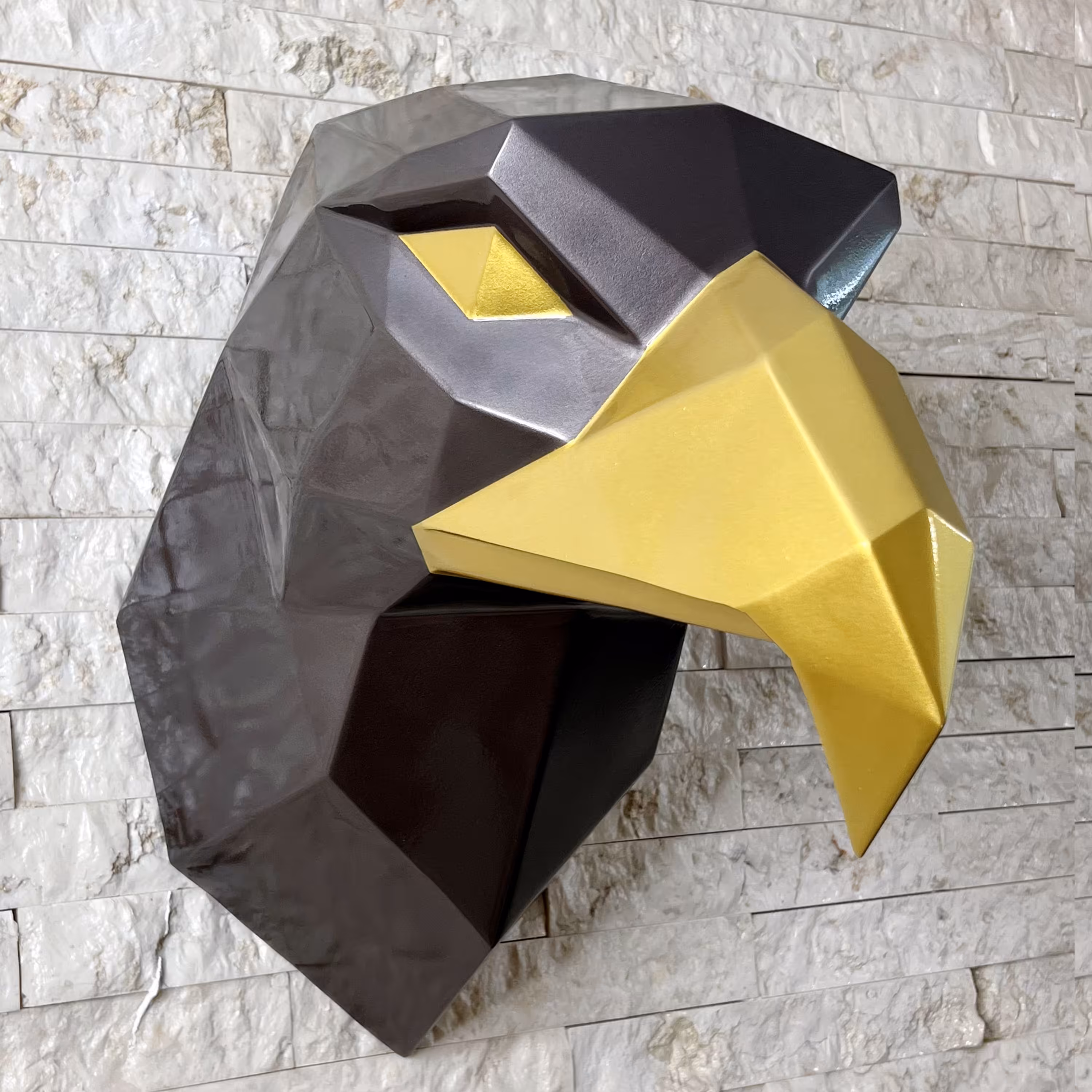 مجسمه فلزی دیوار کوب سر عقاب