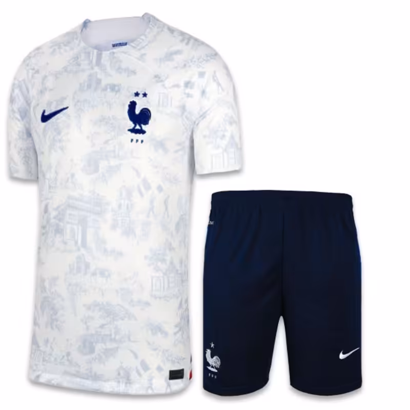 کیت تیشرت و شورت هواداری فرانسه سایز بندی S.M.L.XL 