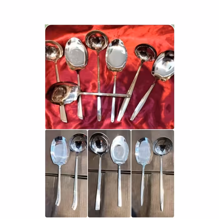 ملاقه استیل کوچک  طرح های مختلف یونیک حک یونیک 