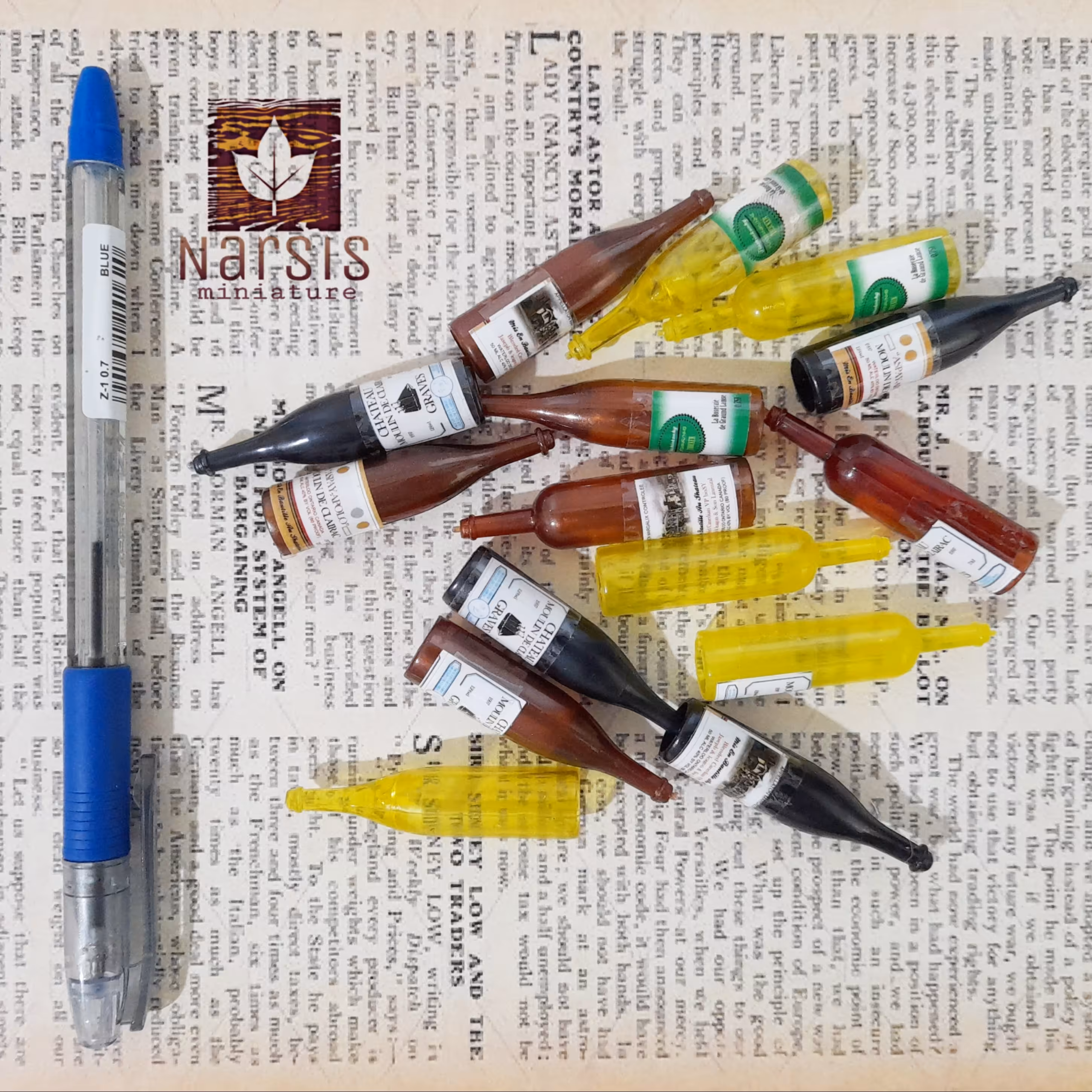 بطری نوشیدنی مینیاتوری مناسب مگنت و تزیین