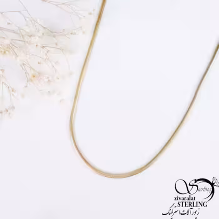 زنجیر استیل ماری طلایی روکش طلا کد 11332