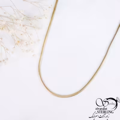 زنجیر استیل ماری طلایی روکش طلا کد 11332