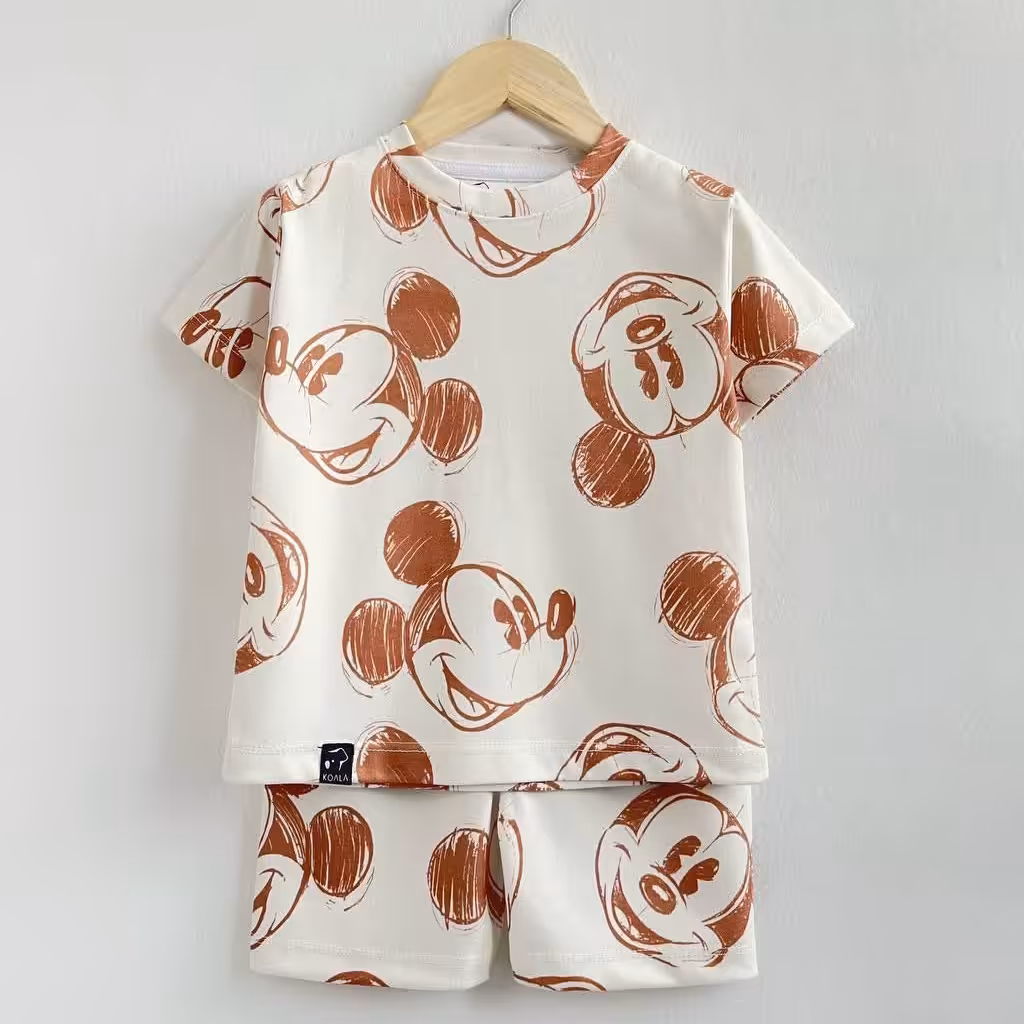 ست تیشرت شلوارک میکی