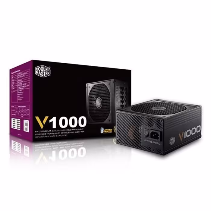 منبع تغذیه کامپیوتر ماژولار کولر مستر مدل V1000