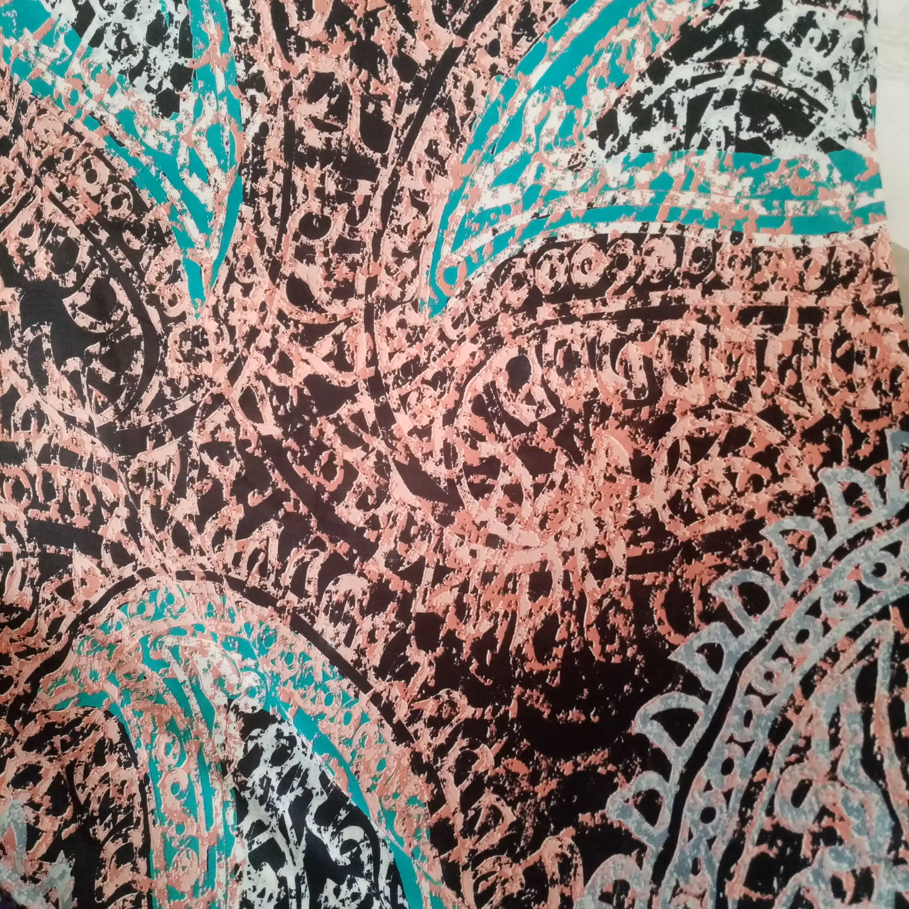 روسری کرپ نخ بته جقه