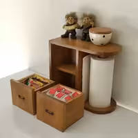 استند دستمال رولی جعبه دار چوب روس  ضد اب