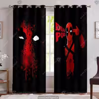 پرده پانچی پسرانه سه بعدی طرح ددپول ابرقهرمان و مبارز محبوب PK-5293
