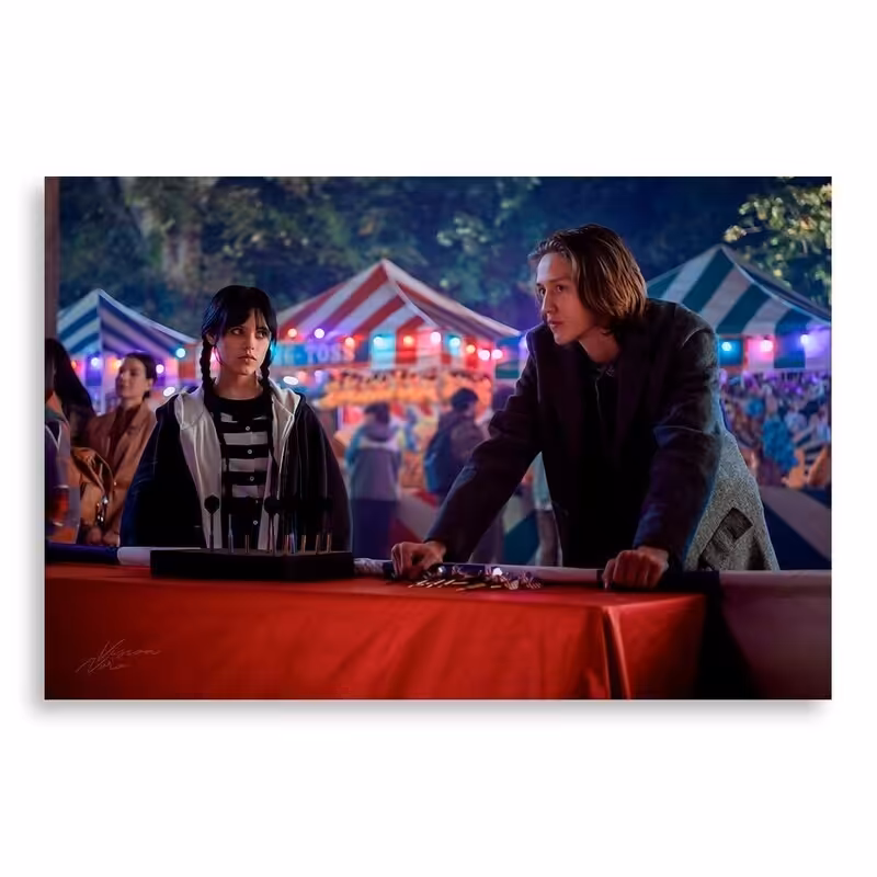 تابلو شاسی طرح سریال Wednesday ونزدی مدلNV0155