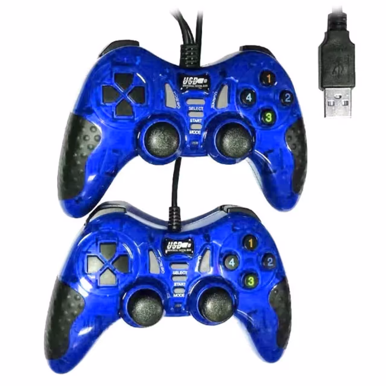 دسته بازی سیم دار دوبل شوکدار حرفه ای مدل USB-606