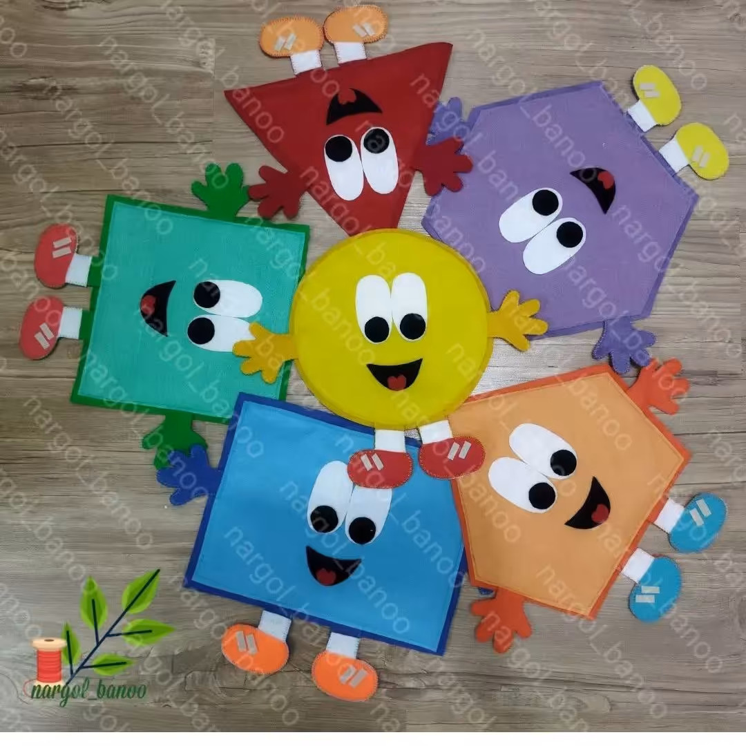 اشکال غول پیکر 6 تایی آموزش ریاضی