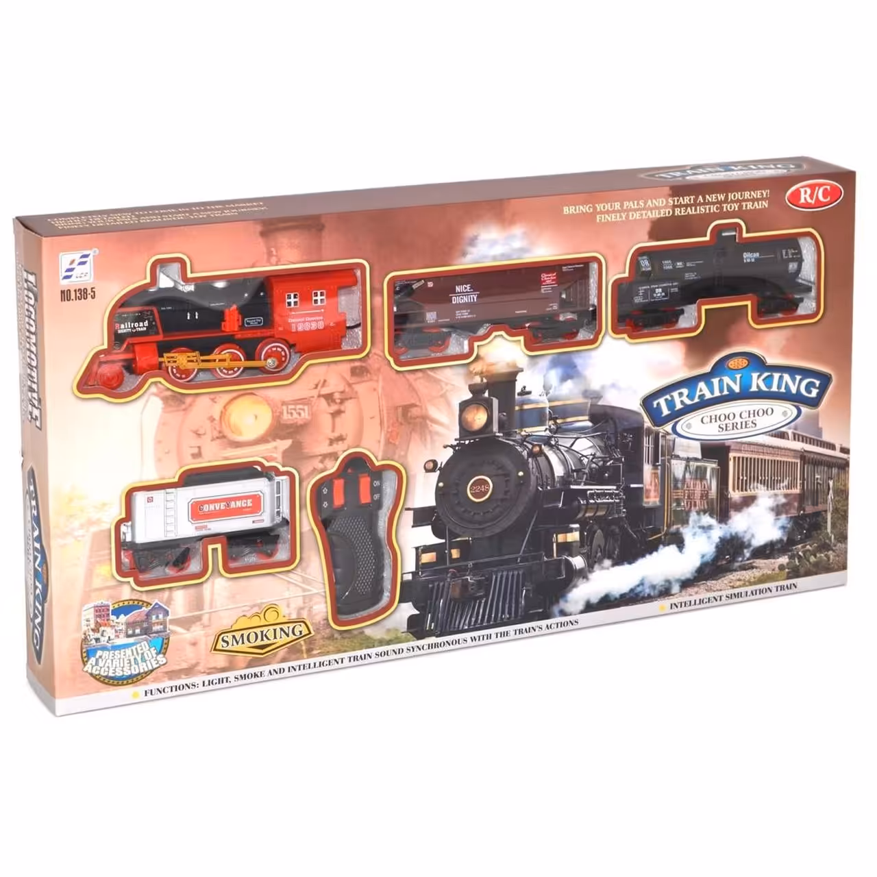 قطار بازی کنترلی مدل Train King کد  5-138