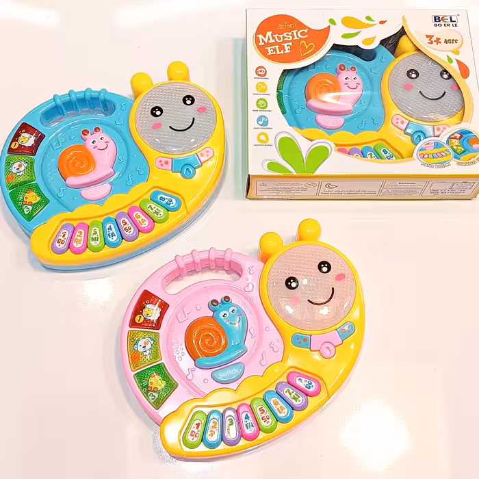 اسباب بازی پیانو موزیکال طرح حلزون اسباب بازی موزیکال پیانو موزیکال 