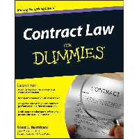 کتاب زبان اصلی Contract Law For Dummies اثر Scott J Burnham and Scott J Burnham