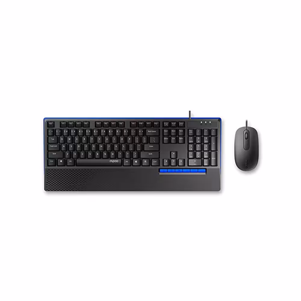کیبورد و موس سیمی رپو مدل Rapoo NX2000 Wierd Optical Mouse & Keyboard