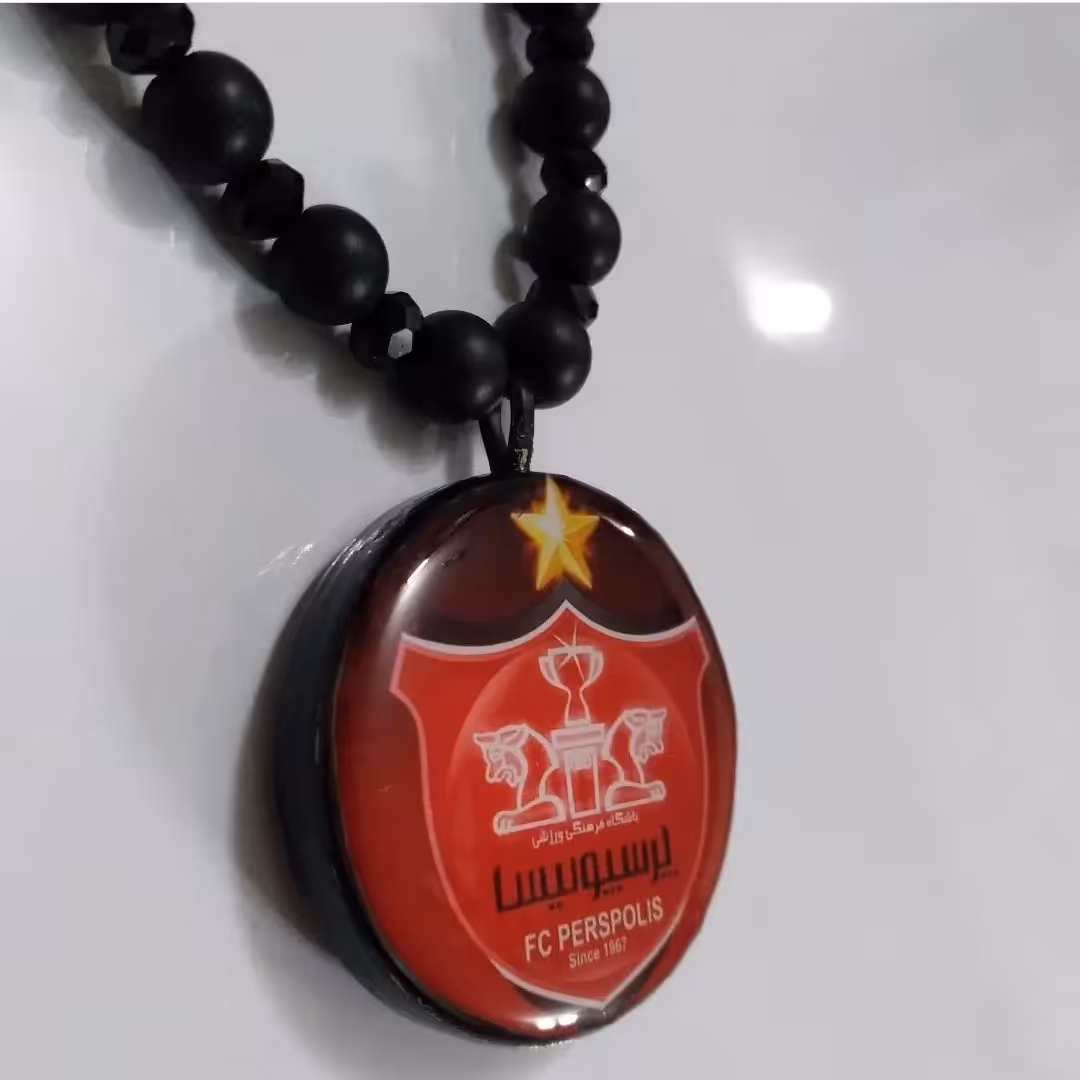 اویز ماشین دو طرفه فریم مشکی با سنگ اونیکس 