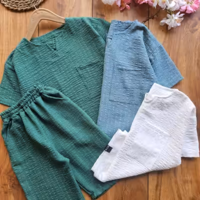 تیشرت وشلوارک اسپرت مایا لنین ژاکارد