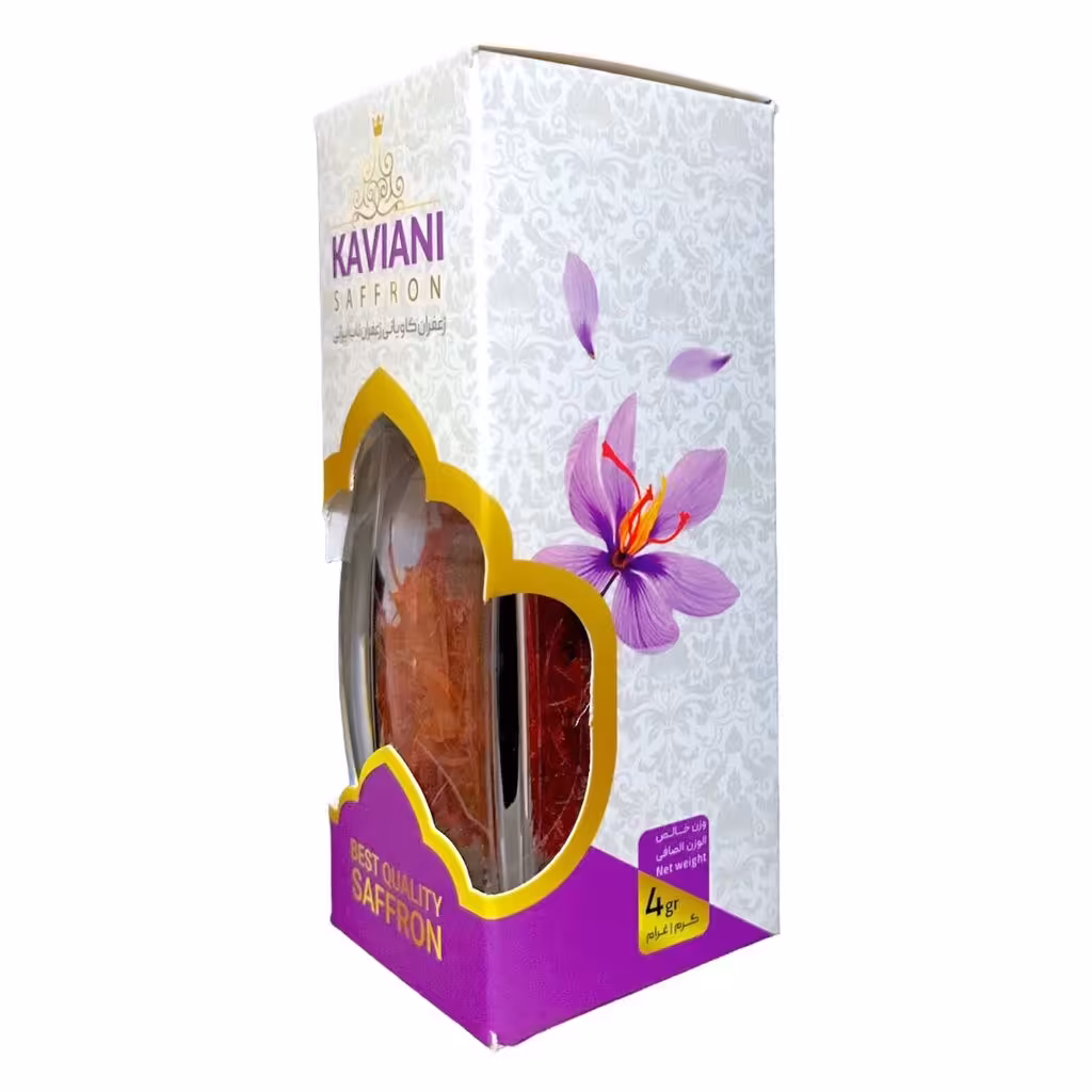 زعفران کاویانی باکس 4 گرم نگین درجه 1