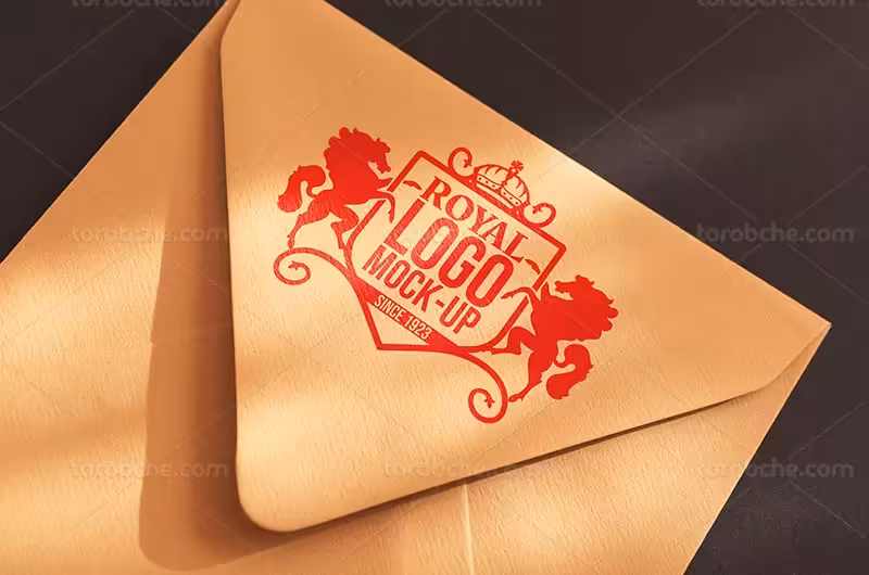 موکاپ لوگو روی پاکت | گرافیک با طعم تربچه