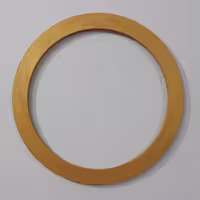 قاب آینه چوبی گرد 51 سانتی ام دی اف طلایی صنایع دستی بیاتانی