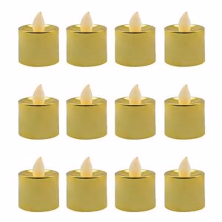 شمع وارمر  ال ای دی مدل  Gold  پک 12 عددی