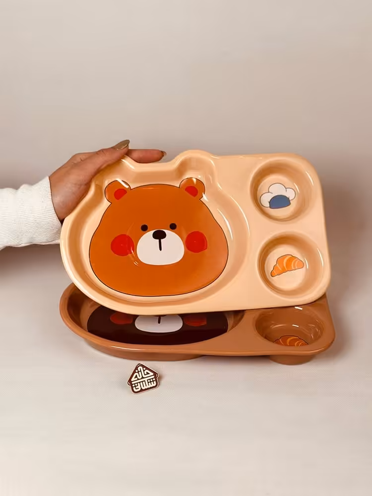 بشقاب سرامیکی خرسی کد002191