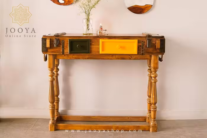 میز کنسول چوبی یکتا