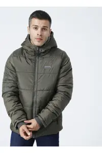کاپشن سبز مردانه کت م خاکی اورجینال hummel