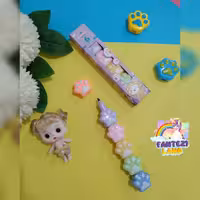 هایلایتر  های لایتر  طرح پنجه گربه 6تایی هایلایت  ماژیک نقاشی