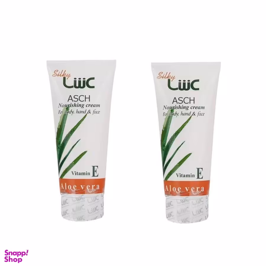 کرم مرطوب کننده عش (ash) مدل Aloe vera حجم 200 میلی‌لیتر مجموعه 2 عددی
