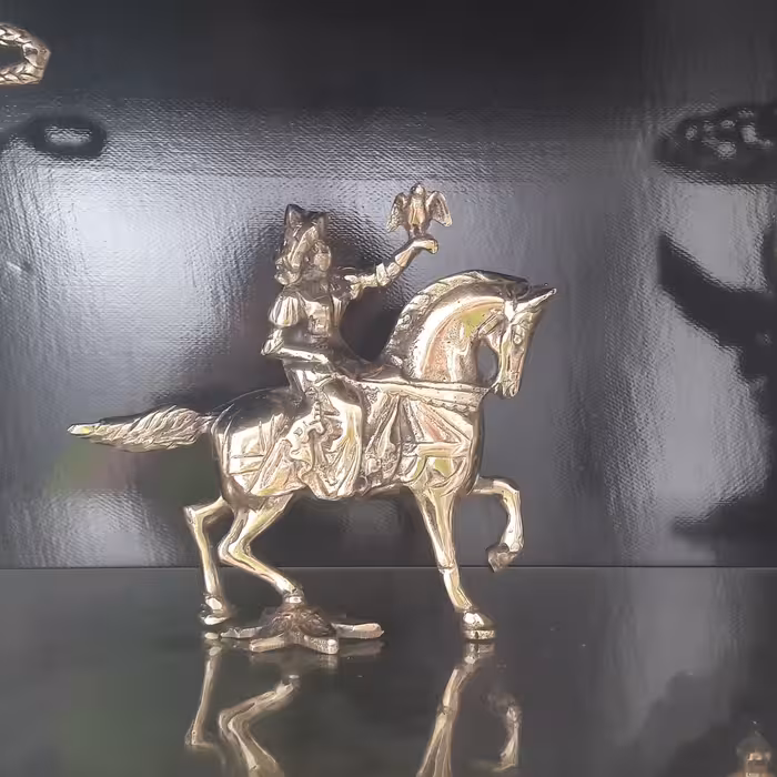 اسب و شکارچی برنز
