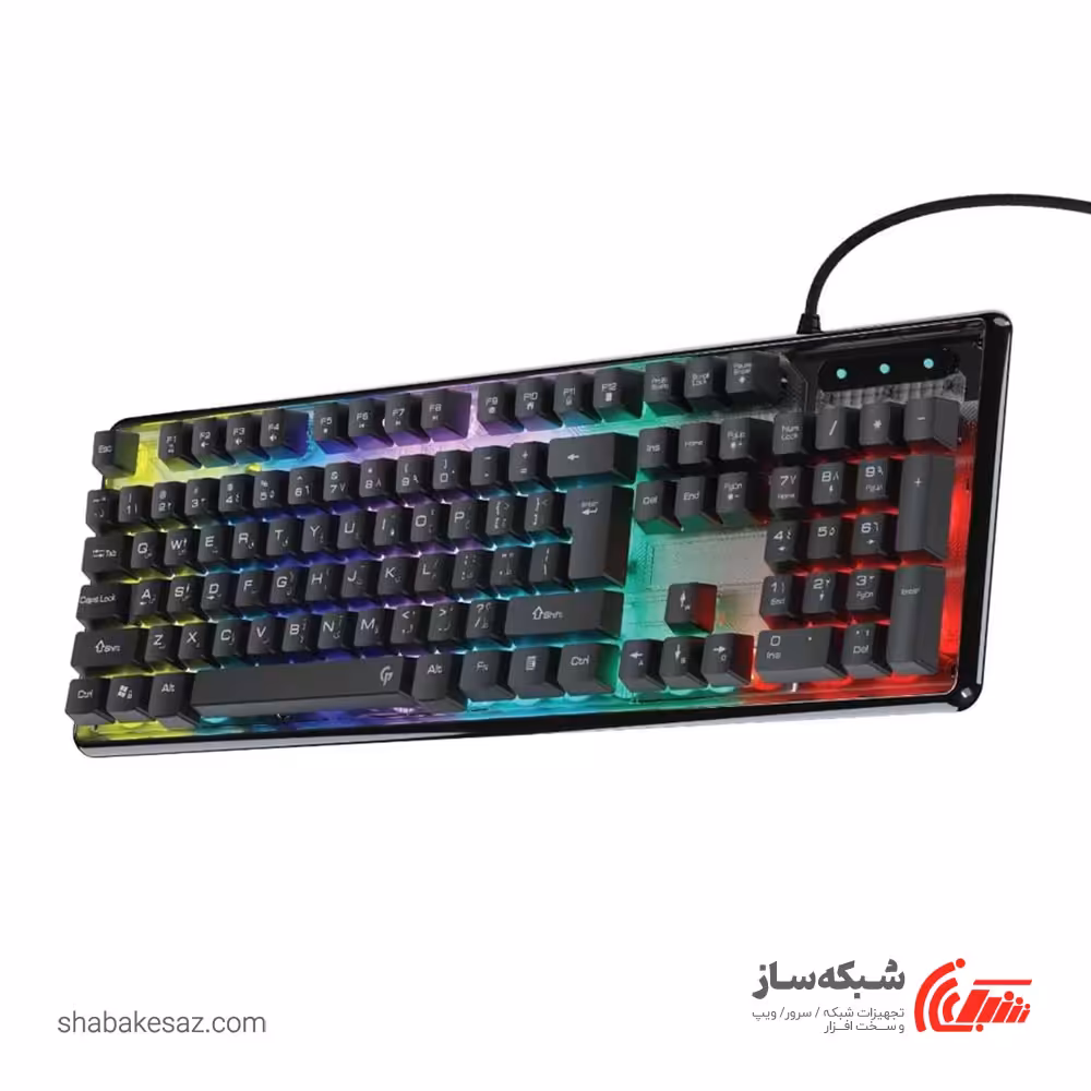 قیمت و خرید کیبورد گیمینگ پرودو Porodo PDX216-TP - شبکه ساز