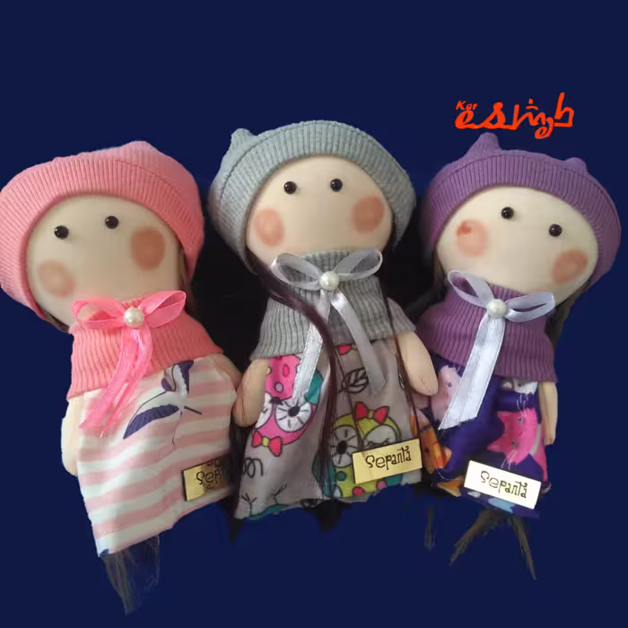 عروسک روسی دختر  آویزی