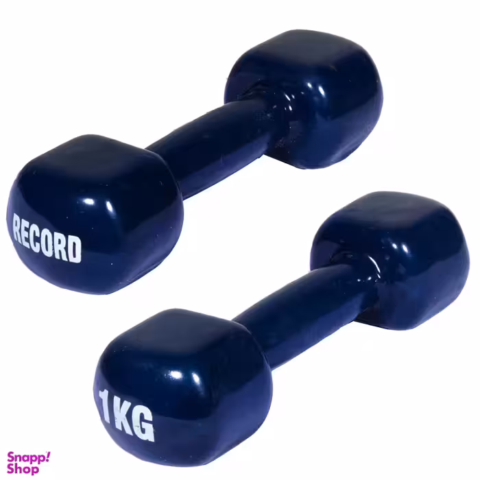 دمبل رکورد مدل V-H وزن 1 کیلوگرم بسته 2 عددی