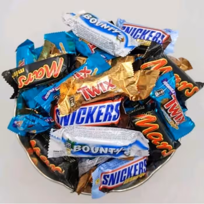 شکلات فله پذیرایی خارجی (اسنیکرز،مارس،بونتی)