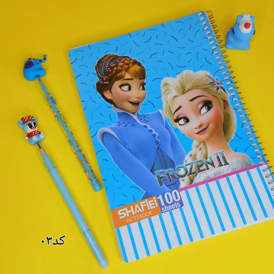 دفتر  فنری100 برگ فانتزی کد03
