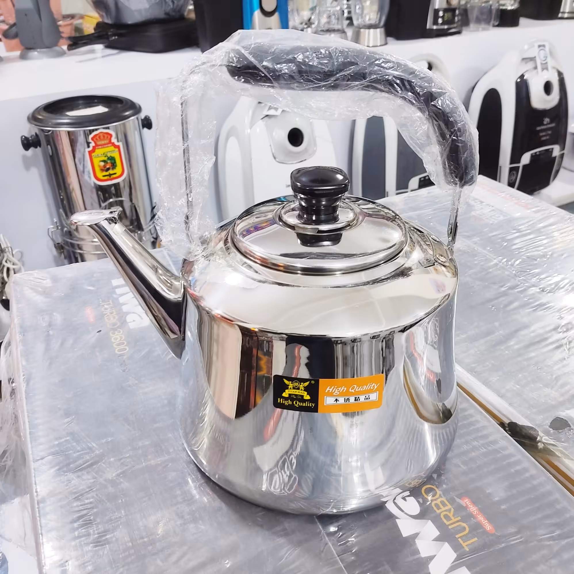 کتری 3لیتری استیل اصلی ورق ضخیم فوق العاده با کیفیت ضد زنگ 