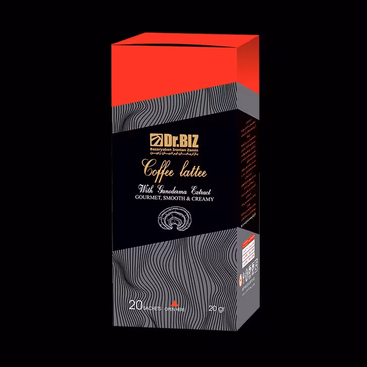 کافه لاته با قارچ گانودرما 20 عددی