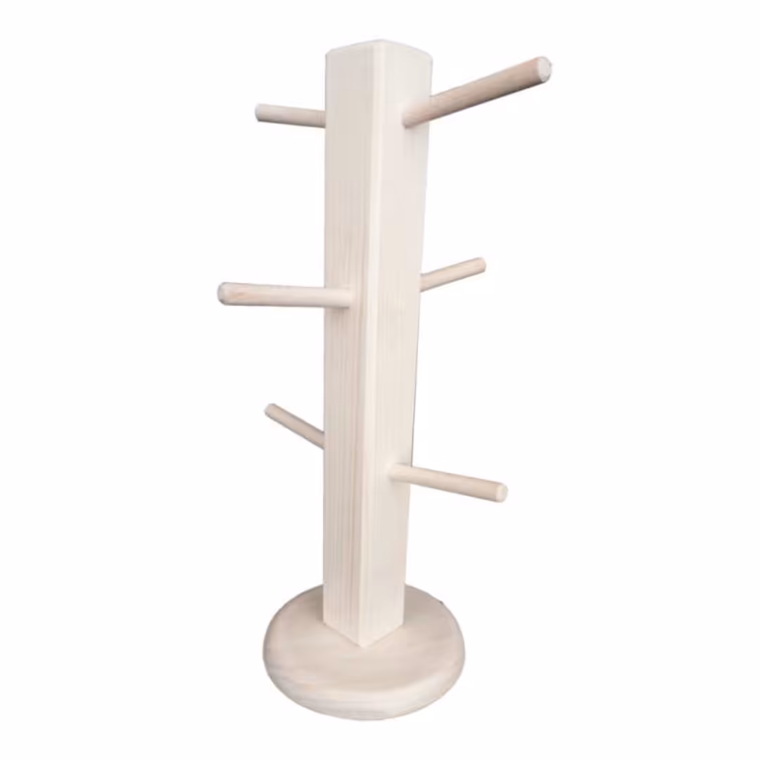 استند فنجان چوبی