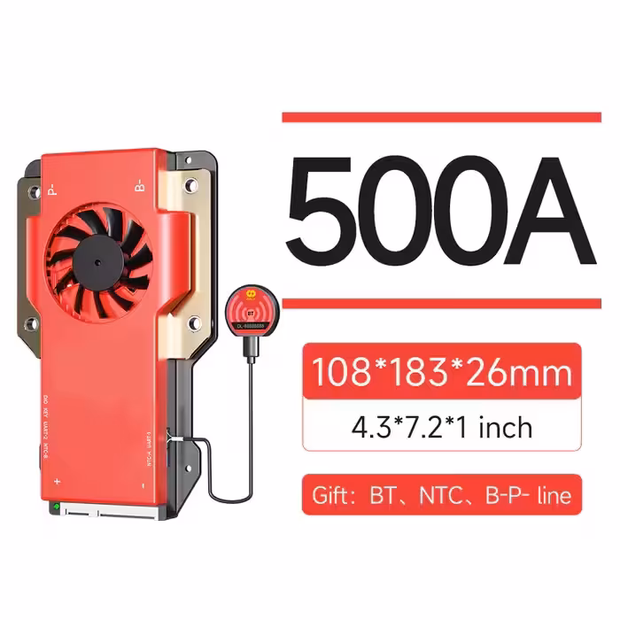 BMS هوشمند باتری لیتیوم (LFP) 24 سل 500A آمپر 3.2V
