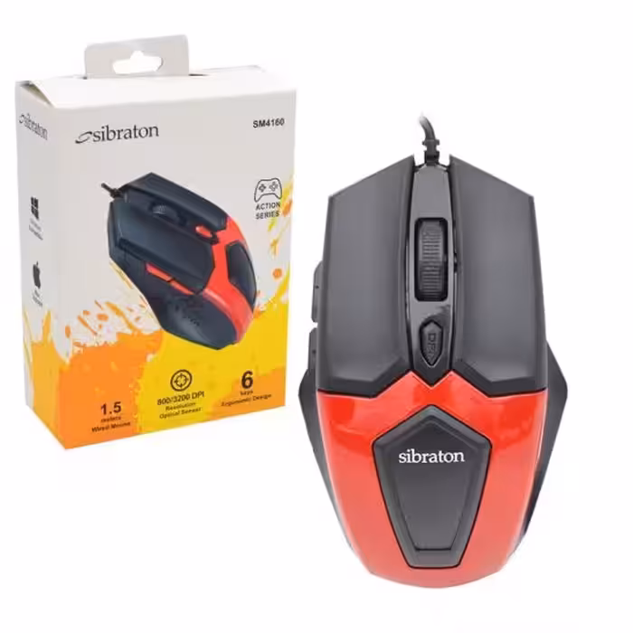 موس سیم دار سیبراتون (SIBRATON) مدل SM4160

