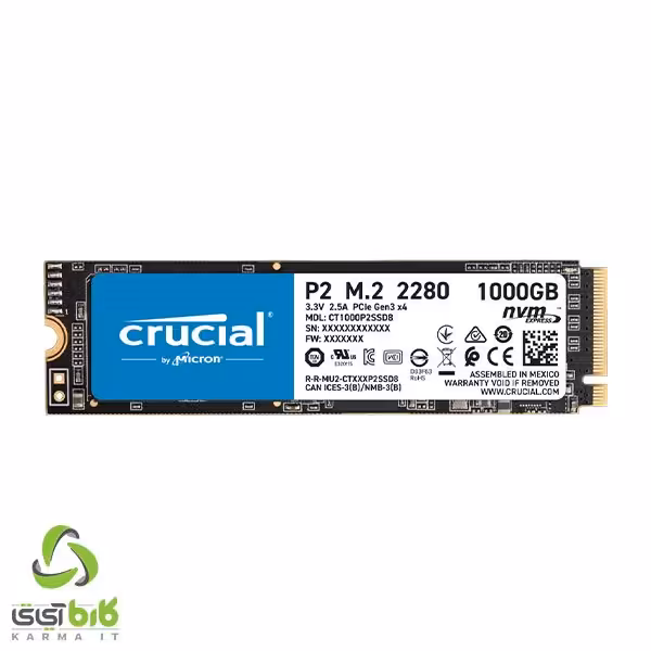اس اس دی کروشیال مدل P2 M.2 1TB - فروشگاه کارما آی‌تی