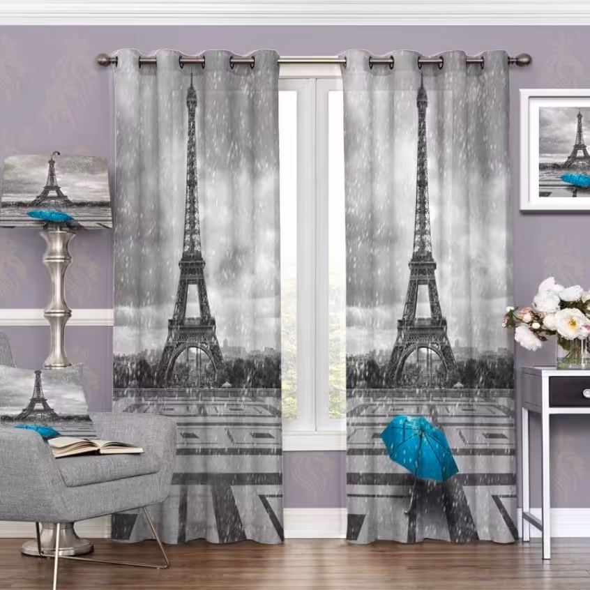 پرده چاپی  پانچ  طرح   نقاشی و منظره  کد1663