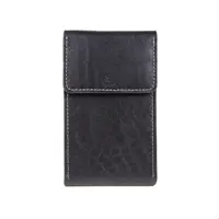 کیف گوشی کمریچرم طبیعی امیسیما کد G-102  (رنگ مشکی چرم گاوی)