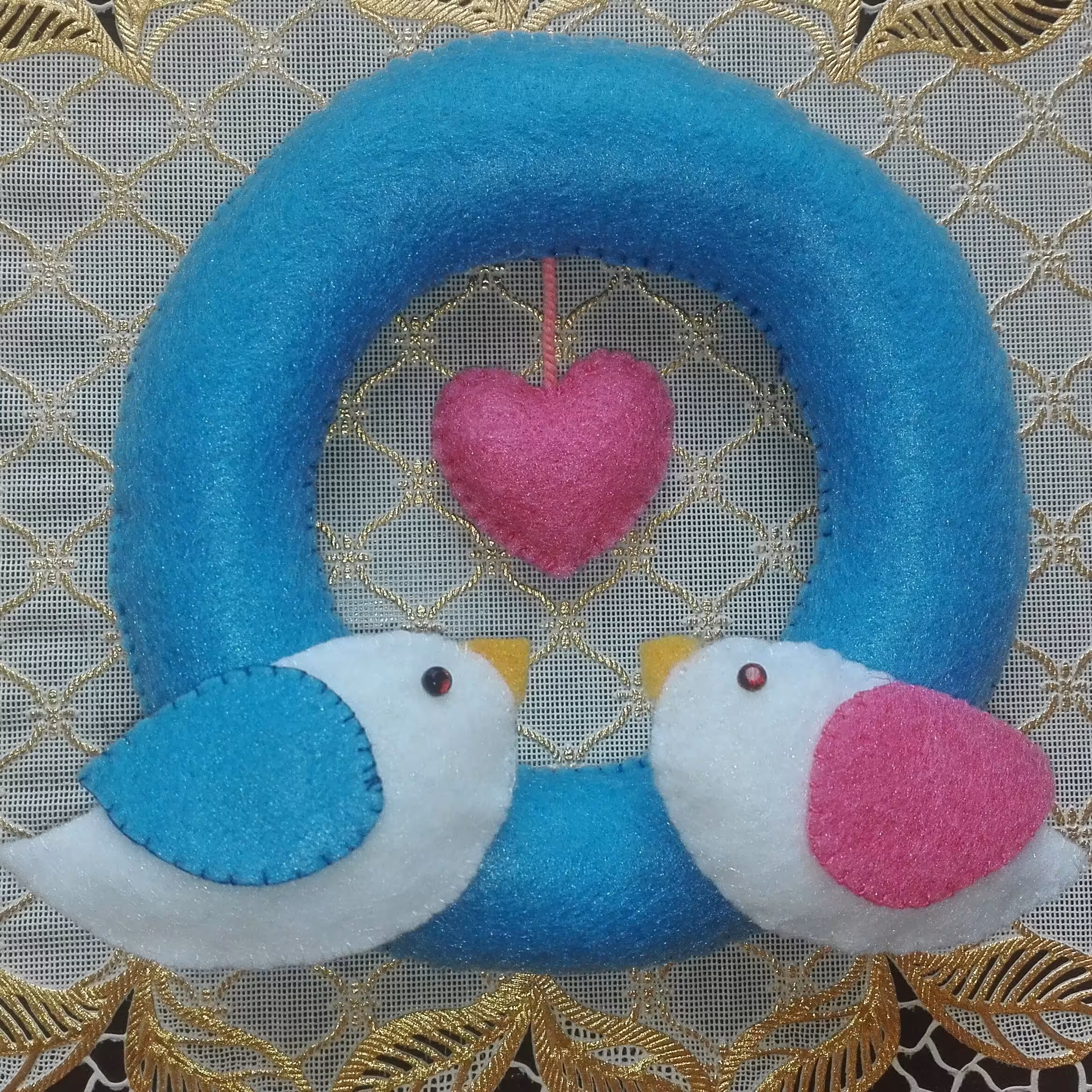 حلقه پرنده نمدی سایز 14در14