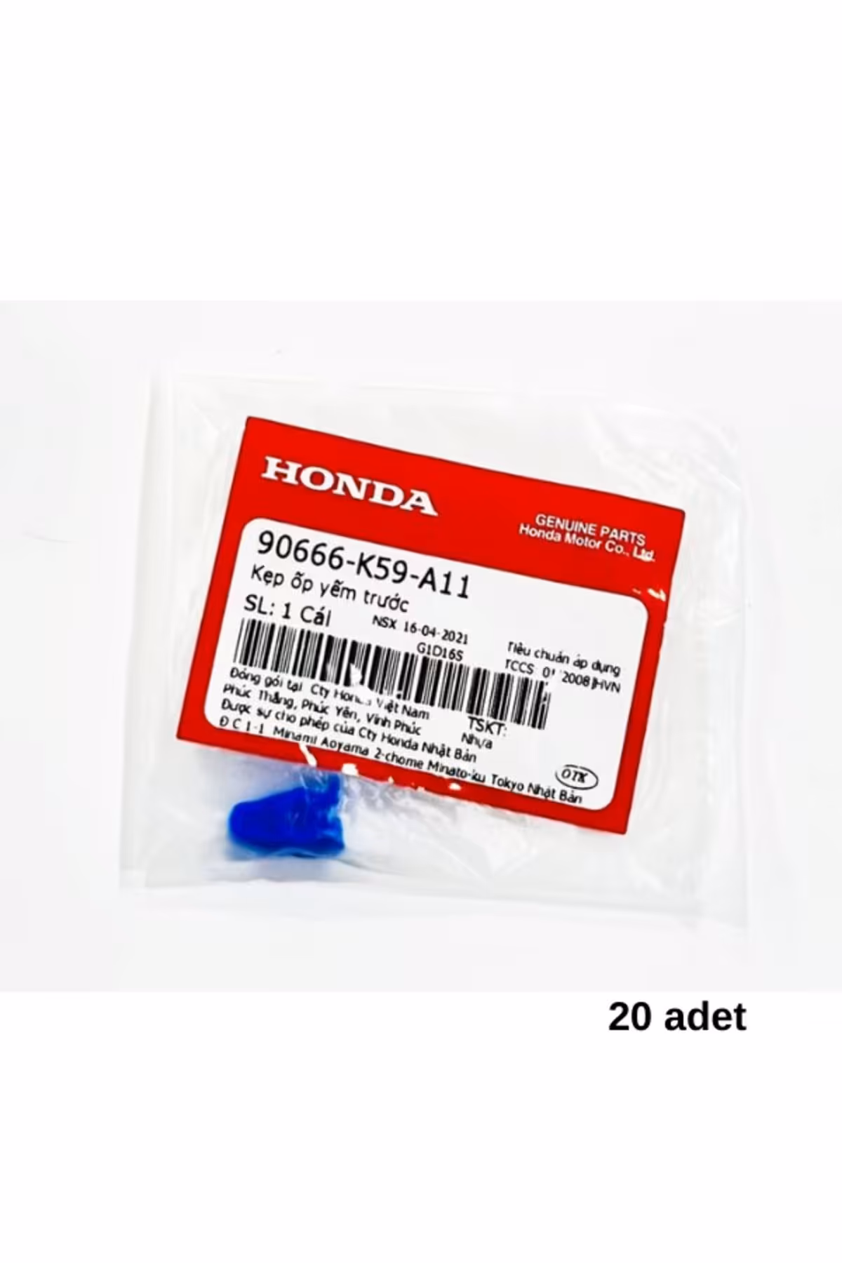 لوازم یدکی موتورسیکلت PCX 2015 2025 کلیپ GRENAGE اصلی 20 قطعه Honda