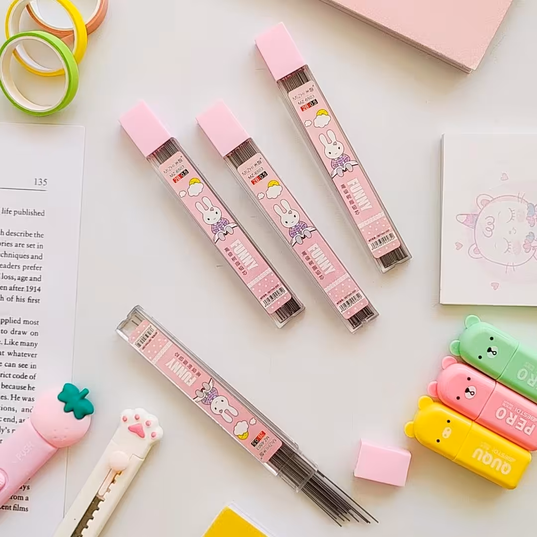 نوک اتود فانتزی طرح خرگوش صورتی پنج دهم