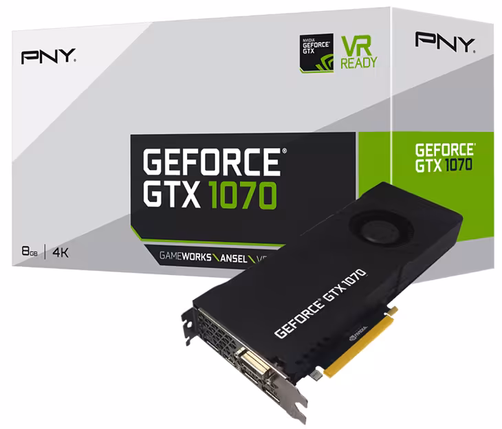 کارت گرافیک پی ان وای مدل VCGGTX10708PB GTX 1070  با حافظه 8 گیگابایت