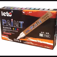 ماژیک متال مارکر سفید لتو(Leto) بسته 10 عددی