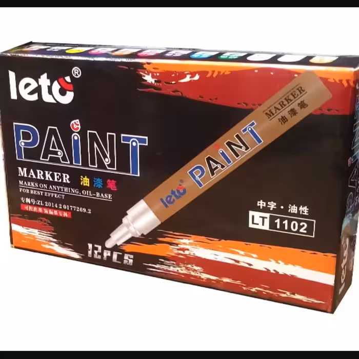 ماژیک متال مارکر سفید لتو(Leto) بسته 10 عددی