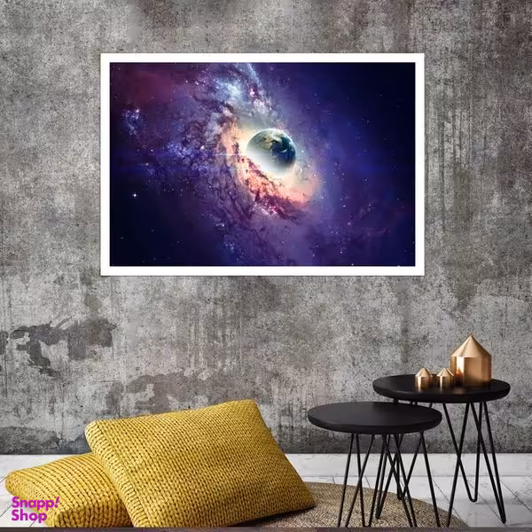 تابلو بکلیت طرح کهکشان مدل قاب شاسی W-s8229